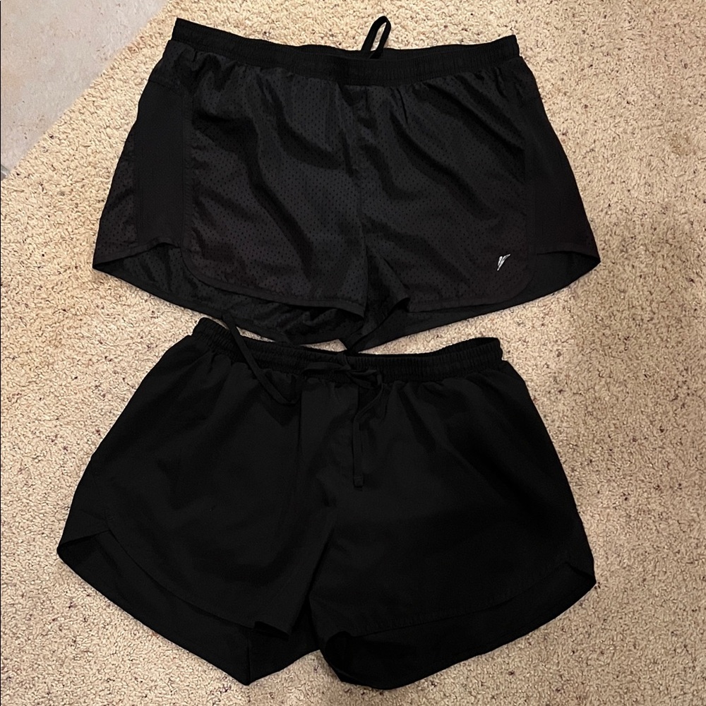 Old Navy Women's Black Athletic Shorts Set